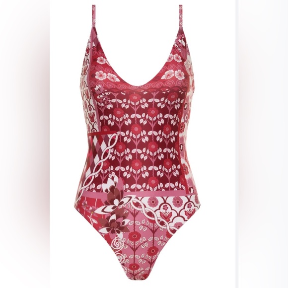 Carolina K Marieta One Piece Floral Swimsuit Large - Picture 9 of 9